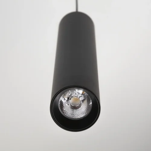 Светильник подвесной LED Тубус CL01PB121N Citilux чёрный 1 лампа, основание чёрное в стиле хай-тек современный трубочки фото 5